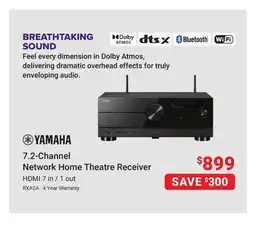 Visions Electronics 7.2-Channel Network Home Theatre Receiver HDMI 7 in/1 out offer