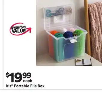 Michaels Iris Portable File Box offer