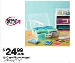 Michaels 16-Case Photo Keeper by Simply Tidy offer