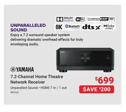 Visions Electronics YAMAHA 7.2-Channel Home Theatre Network Receiver offer