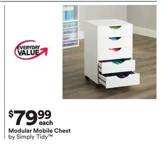 Michaels Modular Mobile Chest by Simply Tidy offer