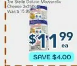 Oceans Fresh Food Market Tre Stelle Deluxe Mozzarella Cheese offer