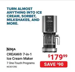 Visions Electronics Ninja CREAMi 7-in-1 Ice Cream Maker, Rose Gold offer