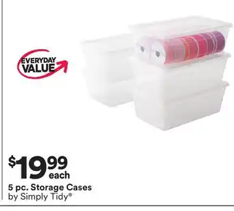 Michaels 5 pc. Storage Cases by Simply Tidy offer