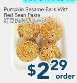 Oceans Fresh Food Market Pumpkin Sesame Balls With Red Bean Paste offer