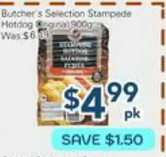 Oceans Fresh Food Market Butcher's Selection Stampede Hotdog Original offer