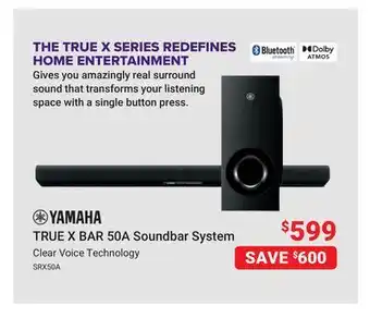 Visions Electronics TRUE X BAR 50A Soundbar System offer