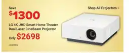 Visions Electronics 4K UHD Smart Home Theater Dual Laser CineBeam offer