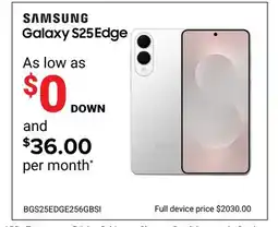 Visions Electronics Samsung Galaxy S25 Edge offer
