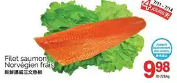 T&T Supermarket FILET SAUMON NORVÉGIEN FRAIS offer