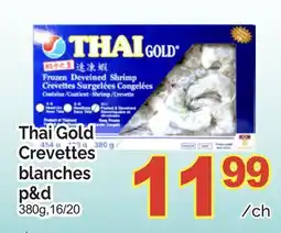 T&T Supermarket THAI GOLD CREVETTES BLANCHES P&D, 380G/16/20 offer