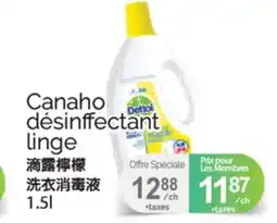 T&T Supermarket CANAHO DÉSINFFECTANT LINGE, 1.5l offer