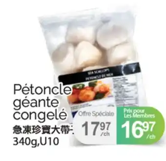 T&T Supermarket PÉTONCLE GÉANTE CONGELÉ, 40g,U10 offer