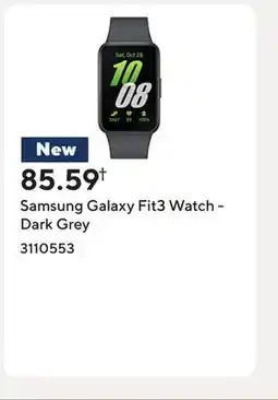 Staples Samsung Galaxy Fit3 Watch - Dark Grey offer