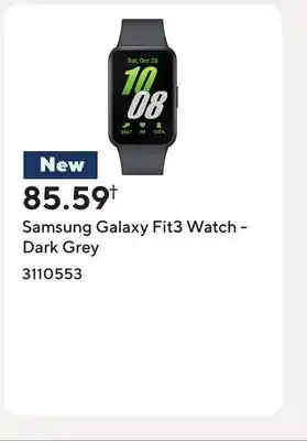 Staples Samsung Galaxy Fit3 Watch - Dark Grey offer