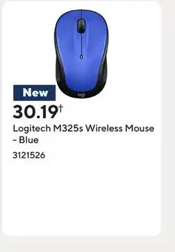 Staples Logitech M325s Wireless Mouse - Blue offer