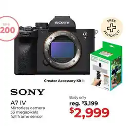 Gosselin Photo SONY a7 IV offer