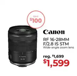Gosselin Photo CANON RF 16-28MM F/2.8 IS STM offer