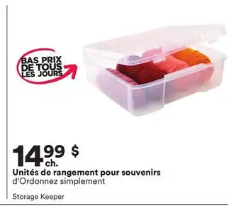 Michaels Unités de rangement pour souvenirs d'Ordonnez simplement offer