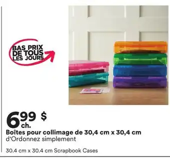 Michaels Boîtes pour collimage de 30,4 cm x 30,4 cm d'Ordonnez simplement offer