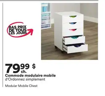 Michaels Commode modulaire mobile d'Ordonnez simplement offer