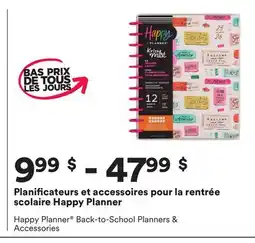 Michaels Planificateurs et accessoires pour la rentrée Scolaire Happy Planner offer