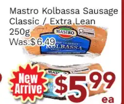 Ample Food Market Mastro Kolbassa Sausage Classic / Extra Lean offer