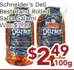 Ample Food Market Schneider's Deli Best Hand Rolled Salsa Salami offer