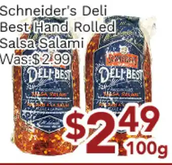 Ample Food Market Schneider's Deli Best Hand Rolled Salsa Salami offer