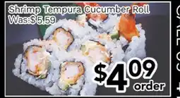 Ample Food Market Shrimp Tempura Cucumber Roll offer