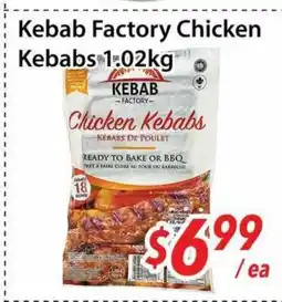 Bestco Food Mart Kebab Factory Chicken Kebabs offer