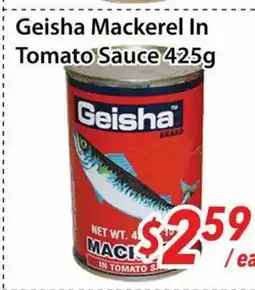 Bestco Food Mart Geisha Mackerel In Tomato Sauce offer