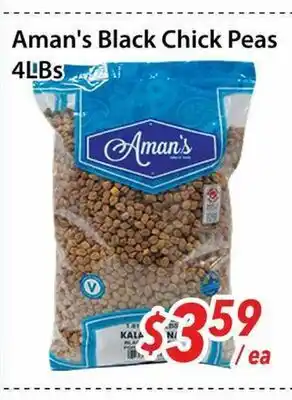 Bestco Food Mart Aman's Black Chick Peas offer