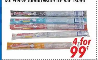 Bestco Food Mart Mr. Freeze Jumbo Water Ice Bar offer