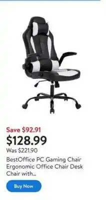 Walmart BestOffice PC Gaming Chair offer