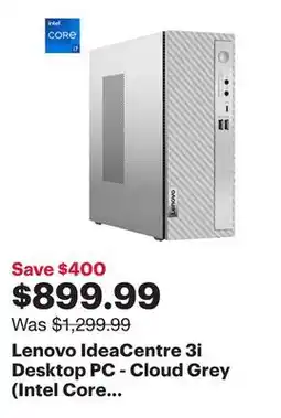 Best Buy Lenovo IdeaCentre 3i Desktop PC - Cloud Grey (Intel Core i7-14700/16GB RAM/1TB SSD/Windows 11) offer