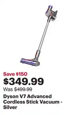 Best Buy Dyson V7 Advanced Cordless Stick Vacuum - Silver offer