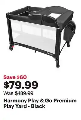 Best Buy Harmony Play & Go Premium Play Yard - Black offer