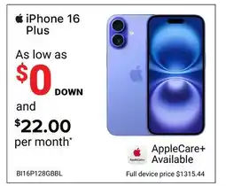 Visions Electronics iPhone 16 Plus offer