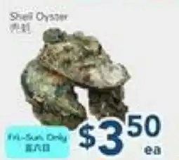 Oceans Fresh Food Market Shell oysters offer