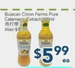 Oceans Fresh Food Market Bulacan Citron Farms pure Calamans Extract offer