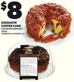 Independent Grocer Exquisite coffee cake offer
