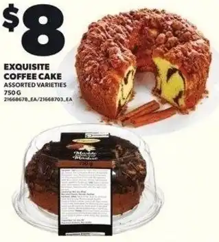 Independent Grocer Exquisite coffee cake offer
