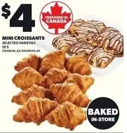 Independent Grocer Mini croissants offer