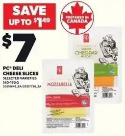 Independent Grocer PC deli cheese slices offer