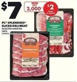 Independent Grocer Pc splendido sliced deli meat offer