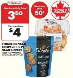 Independent Grocer Stonefire naan crisps or pc naan dippers offer