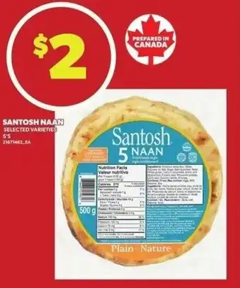 Independent Grocer Santosh naan offer