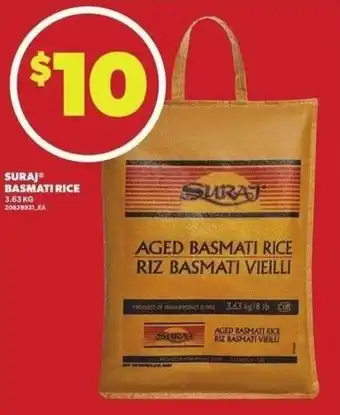 Independent Grocer Suraj basmati rice offer