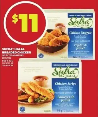 Independent Grocer Sufra halal breaded chicken offer